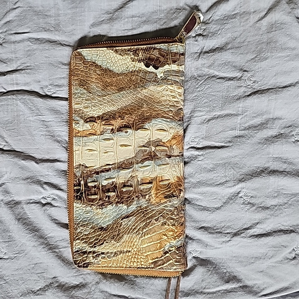 Brahmin Carribou Leather Skyler Wallet Clutch
